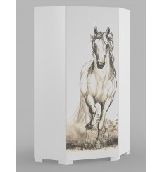 Armoire d'angle WHITE HORSE