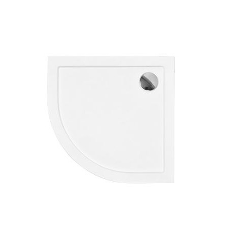Receveur de douche BARON 1/4 rond acrylique blanc 90x90x5.5 cm
