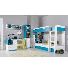 Chambre enfant complète avec lits superposés MOBI 