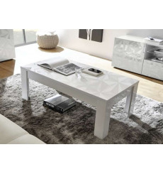 Table basse LUTHER 122x45x65 cm Blanc