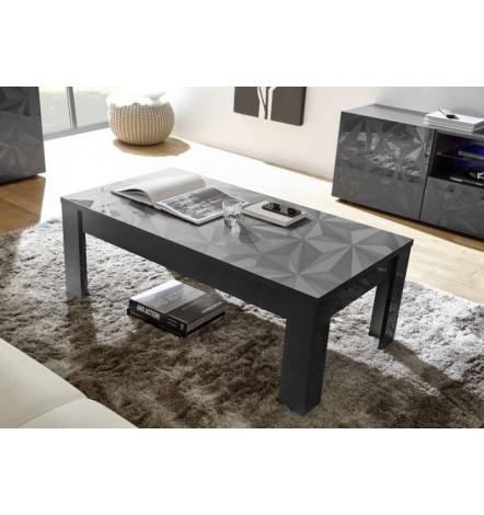 Table basse LUTHER 122x45x65 cm anthracite