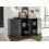 Buffet LUTHER Anthracite 3 portes 181x84x42 cm