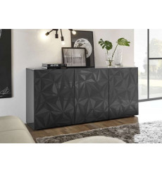 Buffet LUTHER Anthracite 3 portes 181 x 84x 42 cm