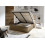 Chambre complète GALIA noyer noir et blanc lit 160x200 cm avec coffre de rangement 