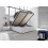 Chambre complète AMALTI blanc lit 160x200 cm avec coffre de rangement 