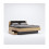 LIT LUNA avec tiroirs de rangement 160x200 cm Lave mat et chêne clair