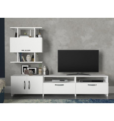 Ensemble meuble TV NEVA blanc 180 cm
