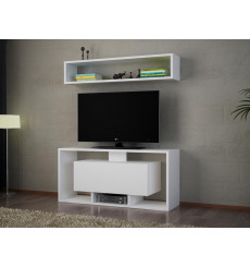 Ensemble meuble TV DERYA blanc 90 cm