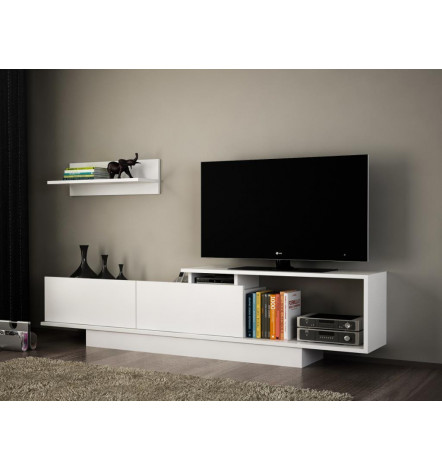 Ensemble meuble TV ASOS blanc 180 cm