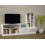 Ensemble meuble TV et bibliothèque DOLUNAY blanc 165 cm