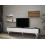Ensemble meuble TV CATERINA blanc noyer 180 cm