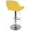 Tabouret/chaise de bar TEXAS cuir jaune