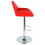 Tabouret/chaise de bar TEXAS cuir rouge