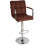 Tabouret/chaise de bar CARLA en cuir en plusieurs couleurs