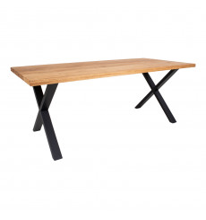 Table à manger MONTPELLIER II chêne clair 200x95 cm